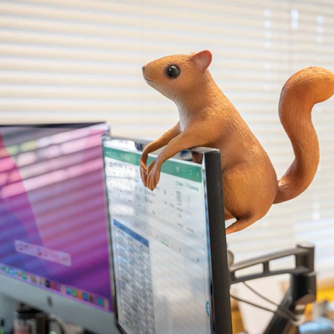 Accoutrements - Archie McPhee Funny Novelties Office Squirrel - huge 8.5" squirrel