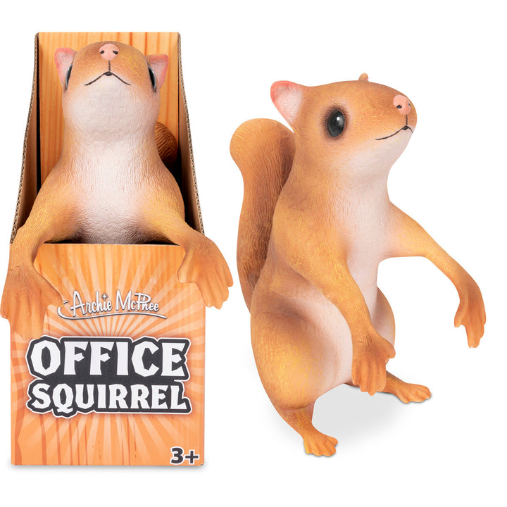 Accoutrements - Archie McPhee Funny Novelties Office Squirrel - huge 8.5" squirrel