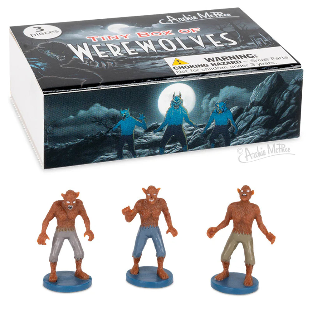 Accoutrements - Archie McPhee Funny Novelties Tiny Box of Werewolves