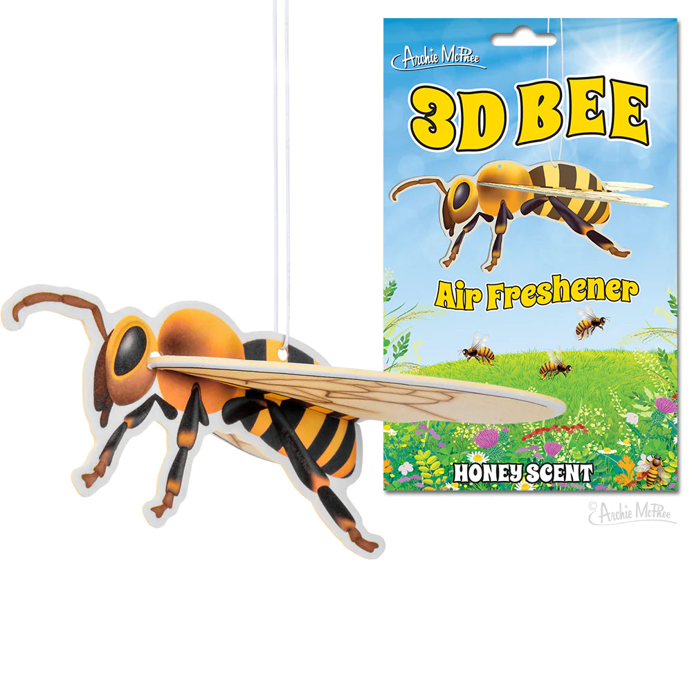 Accoutrements - Archie McPhee Home Decor 3D Bee Air Freshener - Honey Scented