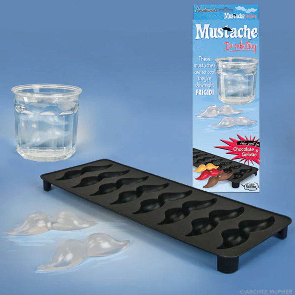 Accoutrements - Archie McPhee Kitchen & Table Mustache Ice Cube Tray