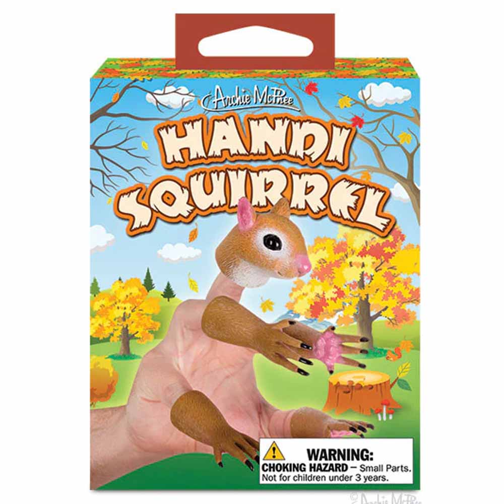 Accoutrements - Archie McPhee Toy Creative Handi Squirrel Finger Puppet