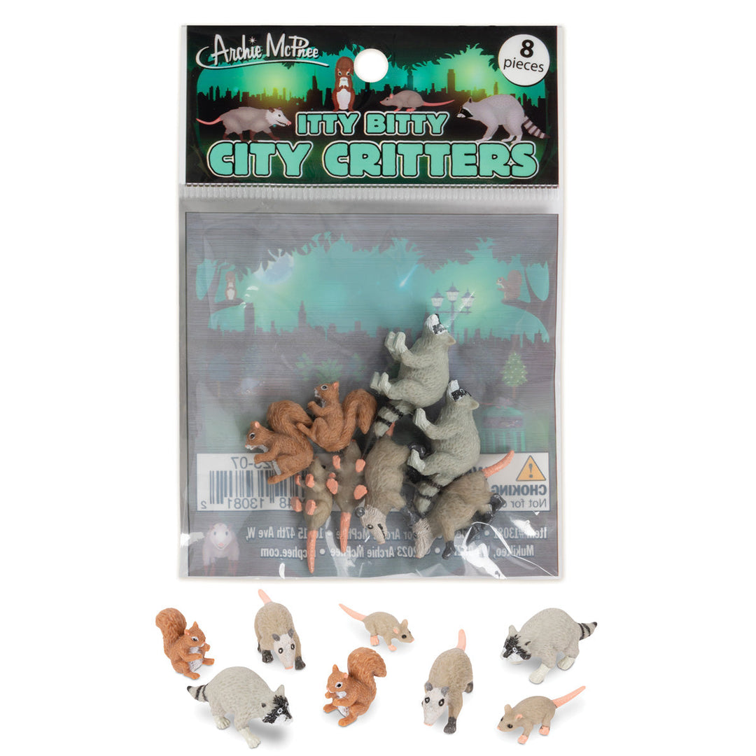 Accoutrements - Archie McPhee Toy Novelties Itty Bitty City Critters - 8pcs