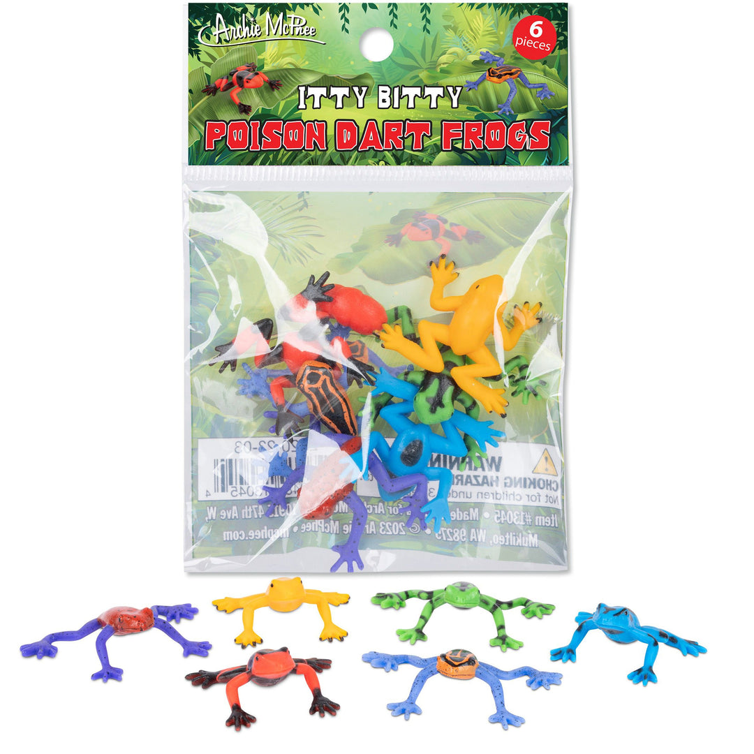 Accoutrements - Archie McPhee Toy Novelties Itty Bitty Poison Dart Frogs - 12pcs