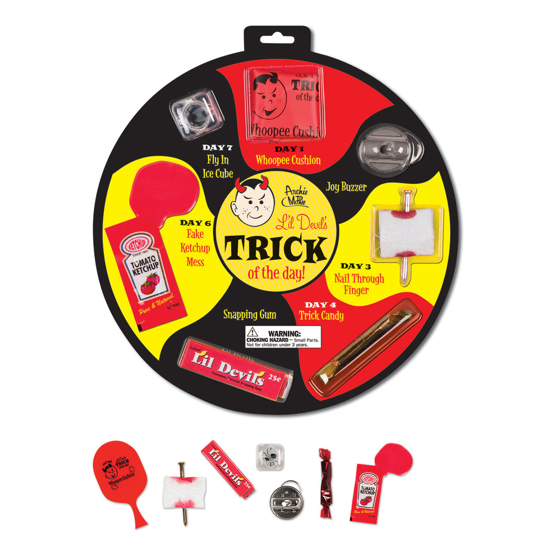 Accoutrements - Archie McPhee Toy Novelties Li'l Devil's Trick of the Day - gag gift collection