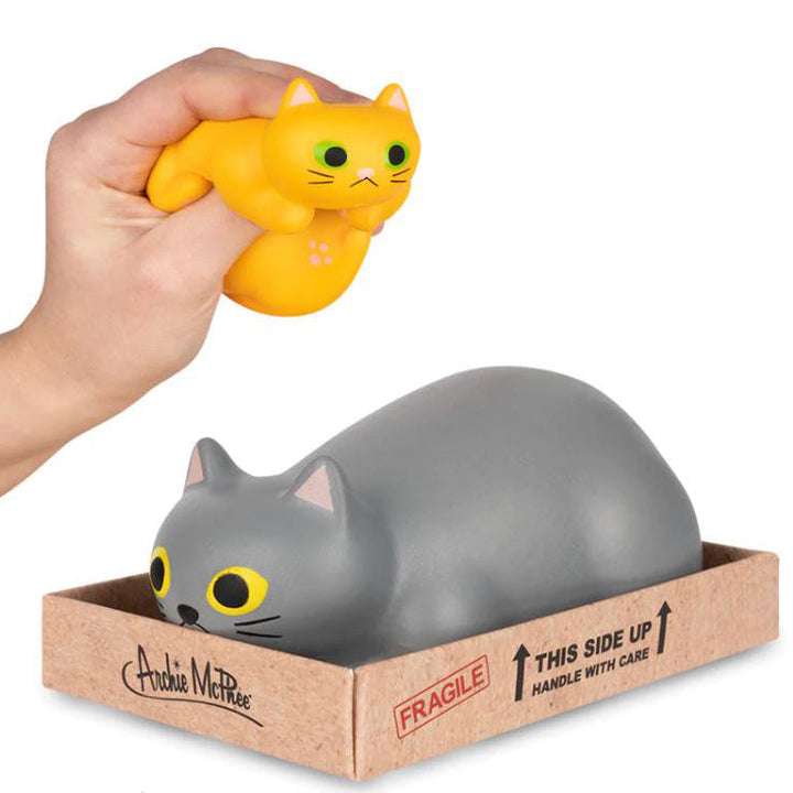 Accoutrements - Archie McPhee Toy Novelties Purrrrly Squishy Kitty in a box - one random color