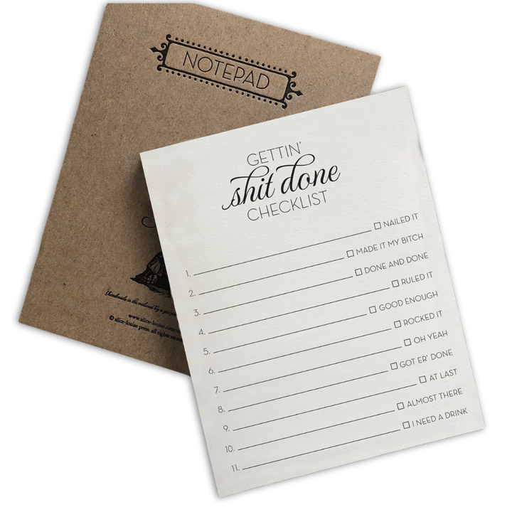 Alice-Louise Press Office Goods Getting Shit Done Checklist