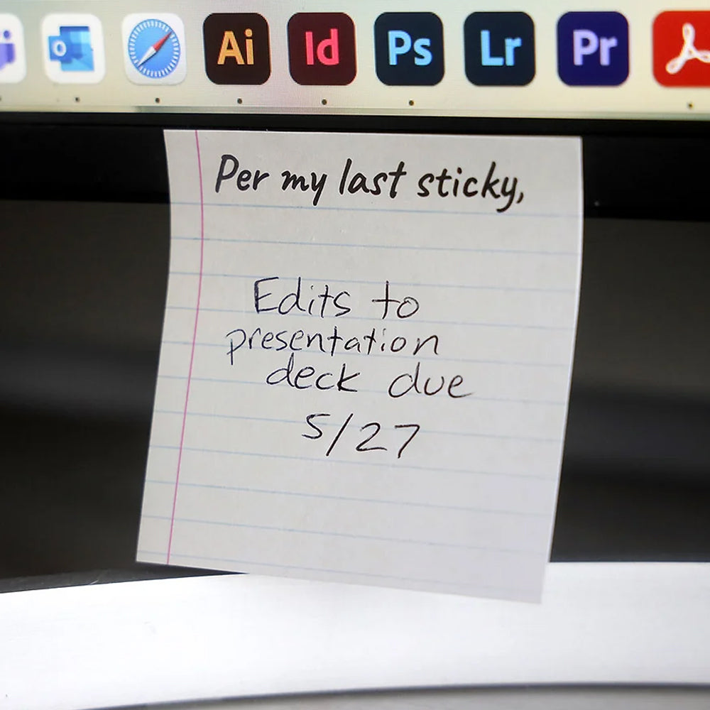 Bad Betty Greeting Co. Office Goods Per My Last Sticky - Sticky Note Pad