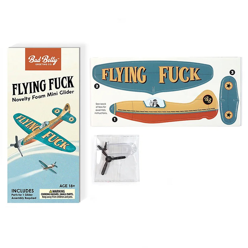 Bad Betty Greeting Co. Toy Novelties Flying Fuck - Novelty Toy Foam Glider