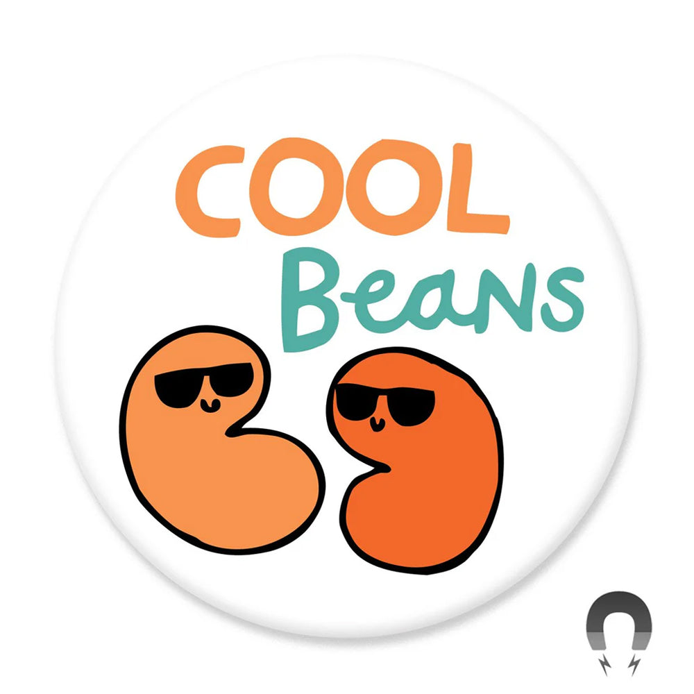 Badge Bomb Magnets & Stickers Cool Beans - Big Magnet