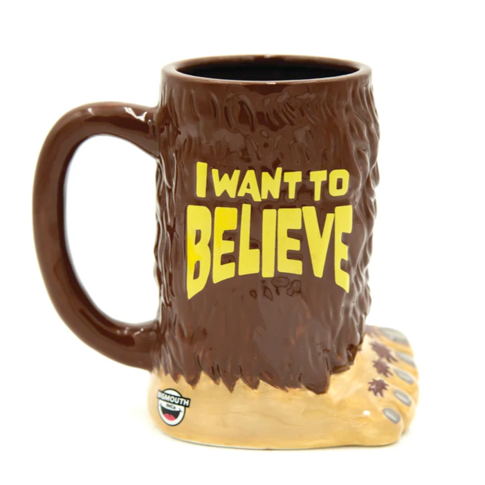 Big Mouth Toys Drinkware & Mugs I Want to Believe Big Foot Mug