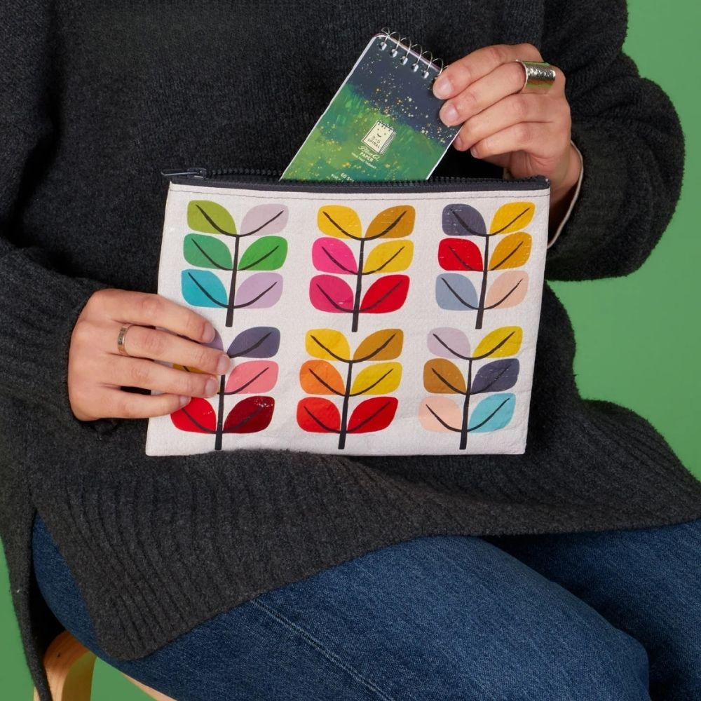 Blue Q Bags & Pouches Sprout Zipper Pouch