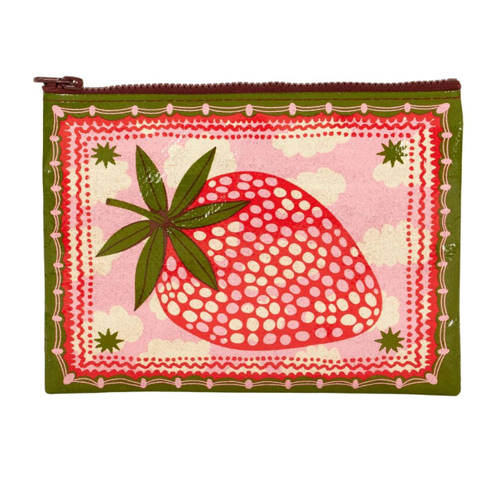 Blue Q Bags & Pouches Strawberry Clouds Zipper Pouch