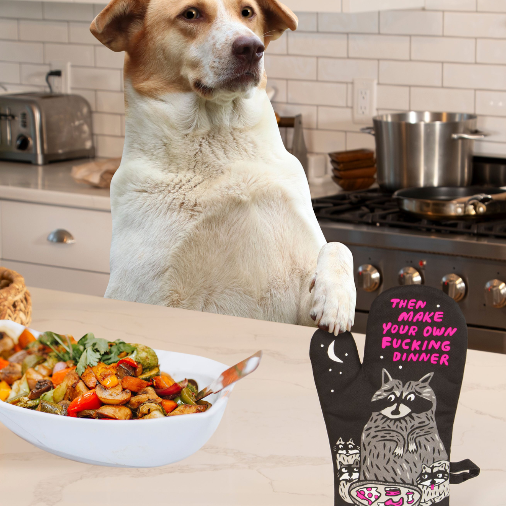 Blue Q Kitchen & Table Make Your Own Dinner Oven Mitt