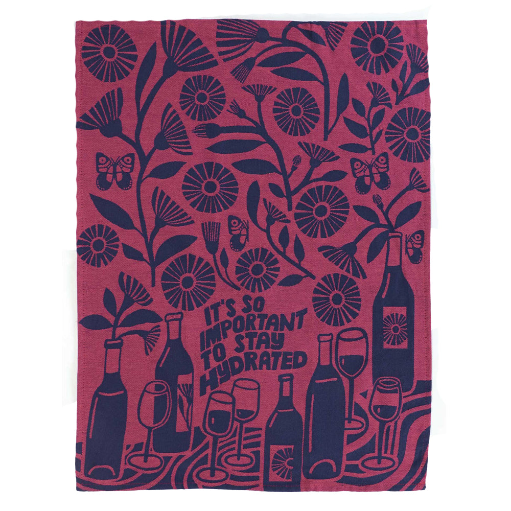 Blue Q Kitchen & Table Stay Hydrated Dish Towel