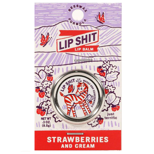 Blue Q Personal Care Strawberries and Cream Lip Shit!