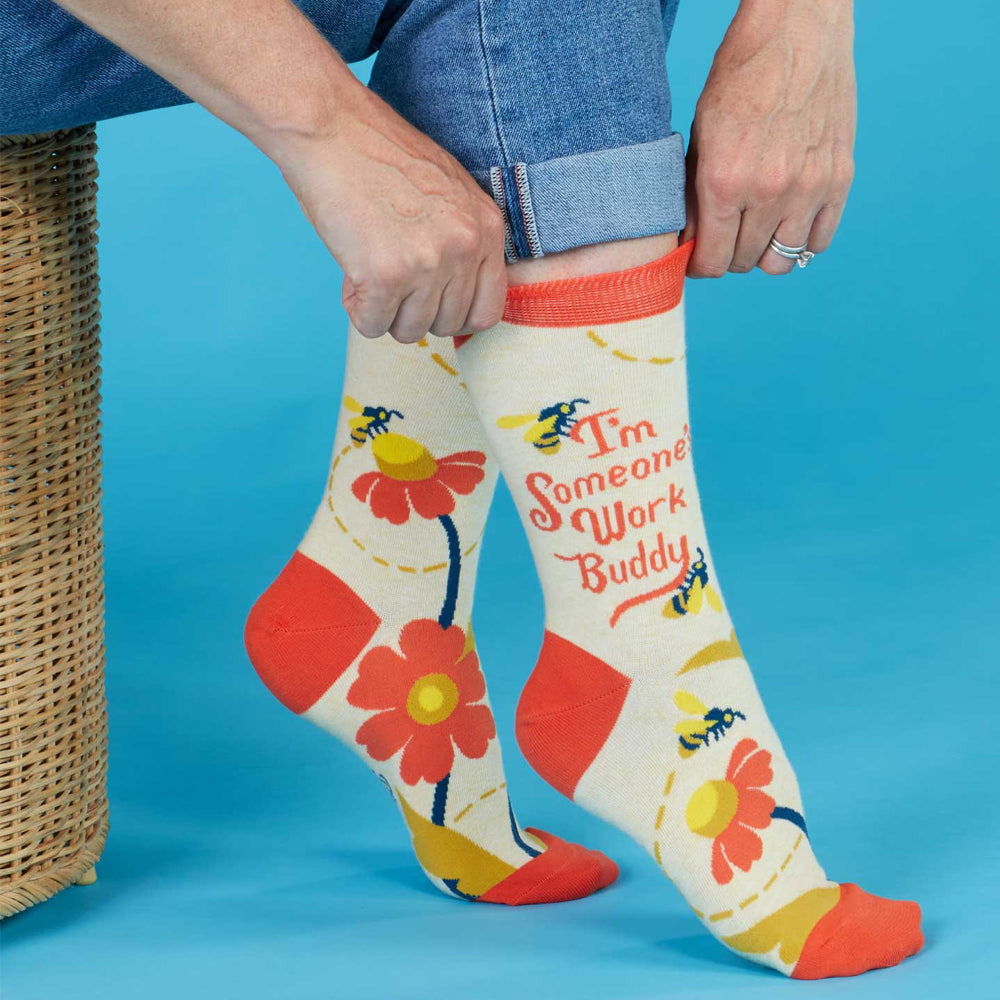 Blue Q Socks & Tees Work Buddy Crew Socks
