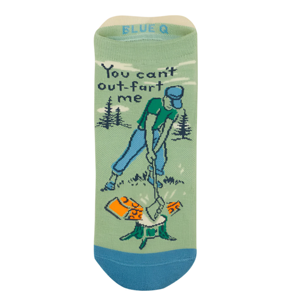 Blue Q Socks & Tees You Can't out-Fart me Sneaker Socks