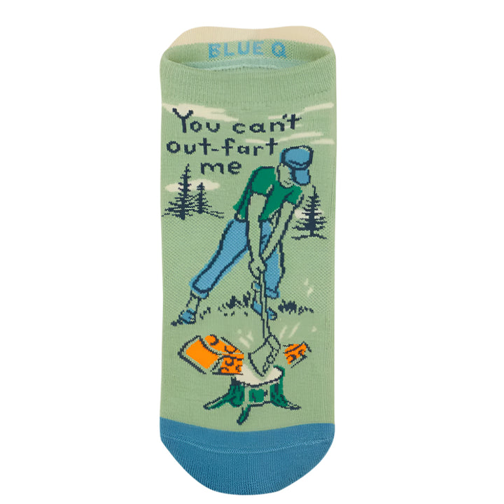 Blue Q Socks & Tees You Can't out-Fart me Sneaker Socks