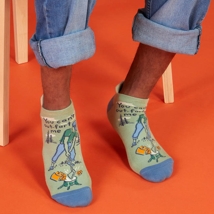 Blue Q Socks & Tees You Can't out-Fart me Sneaker Socks