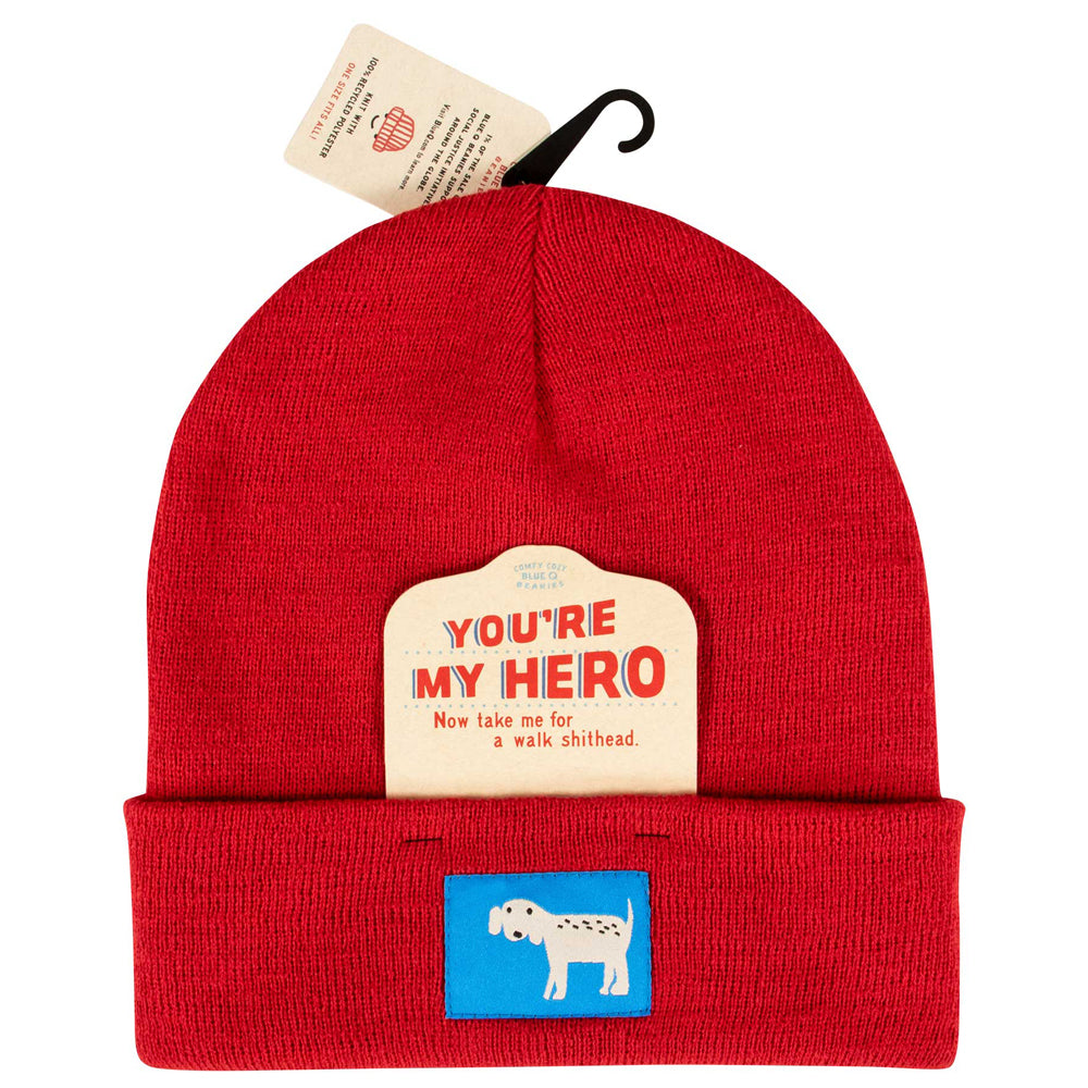 Blue Q Socks & Tees You're My Hero Beanie