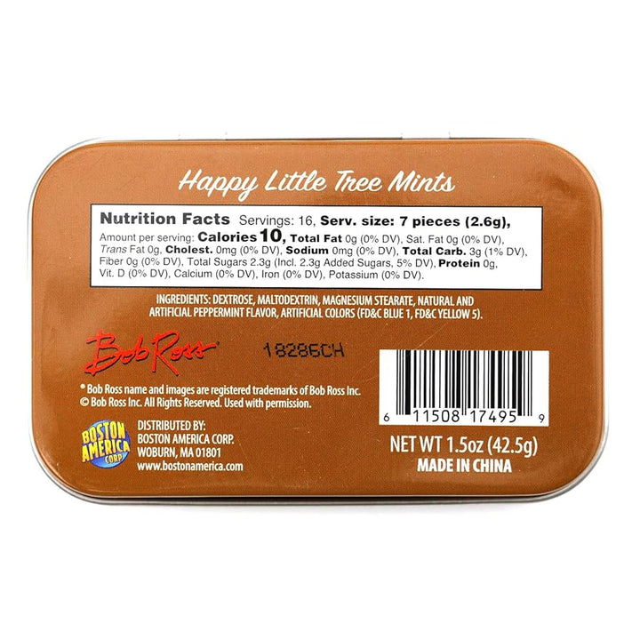 Boston America Candy Bob Ross Happy Little Tree Mints