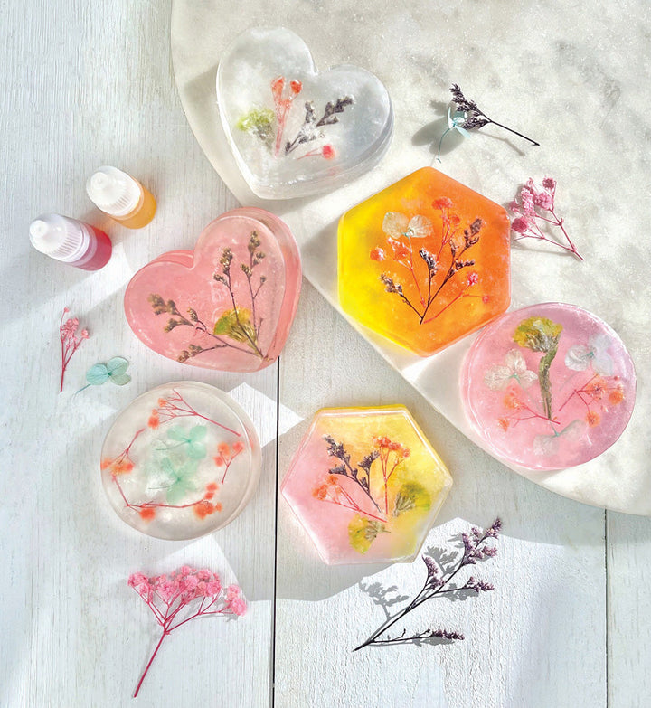 Bright Stripes Arts & Crafts Wish*Craft Flower Power DIY Soaps