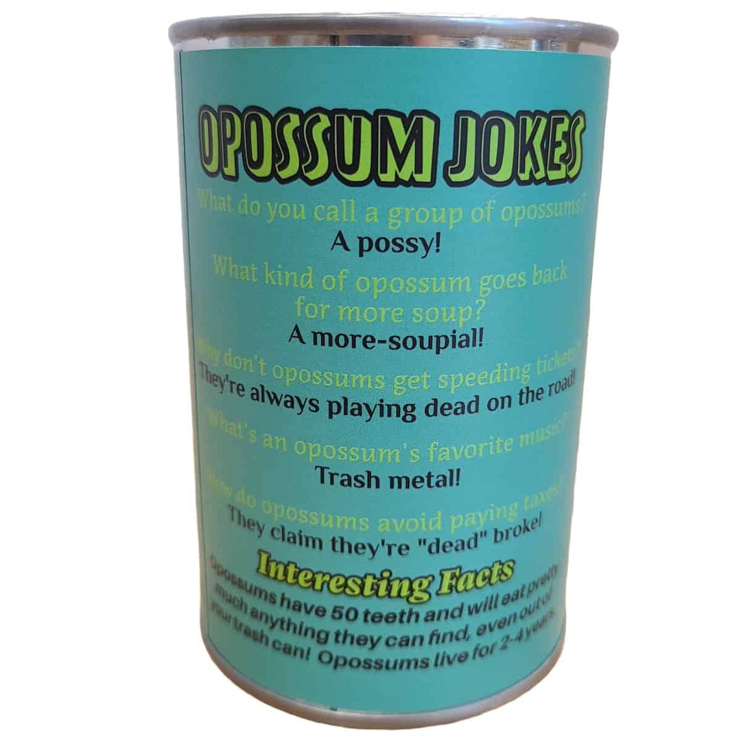 Canned Gifts Funny Novelties Canned Opossum