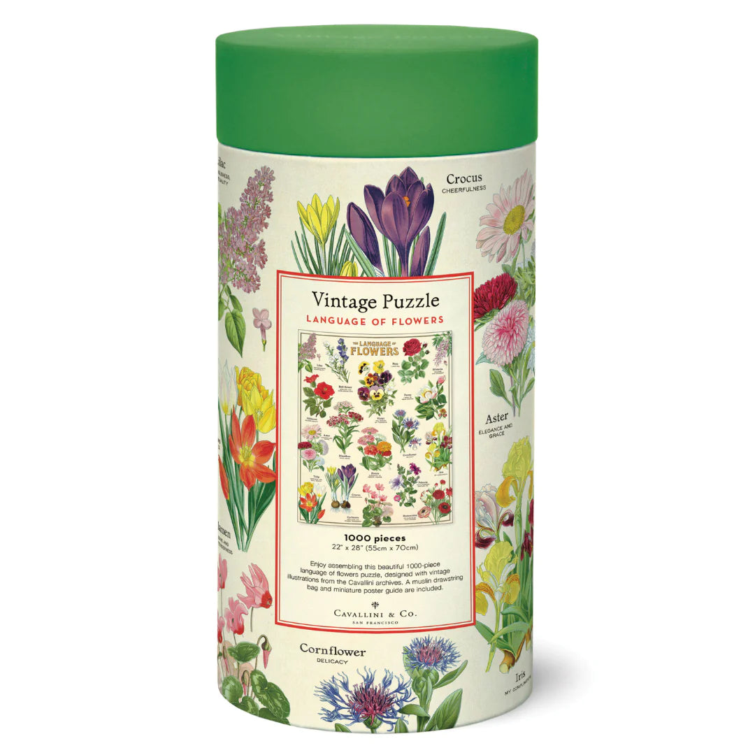 Cavallini Papers & Co Puzzles Language of Flowers 1,000 Piece Puzzle