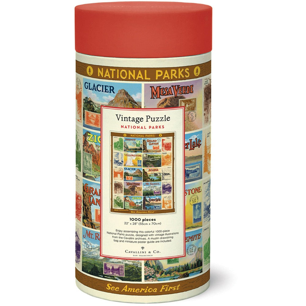 Cavallini Papers & Co Puzzles National Parks #2 1,000 Piece Puzzle
