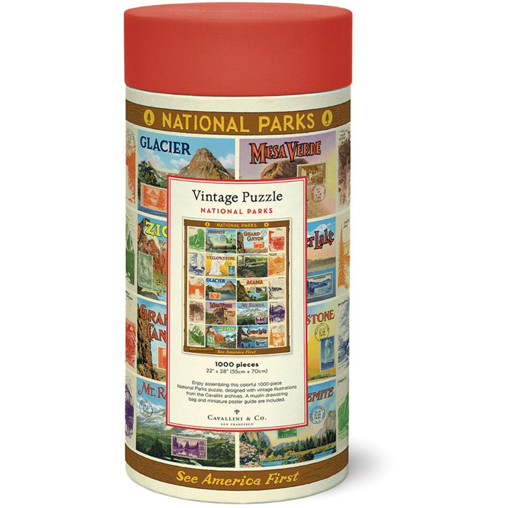 Cavallini Papers & Co Puzzles National Parks #2 1,000 Piece Puzzle