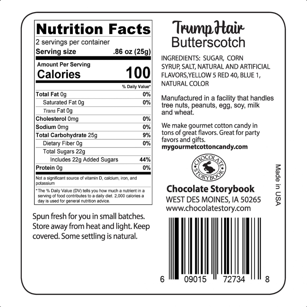 Chocolate Storybook Candy Trump Hair Cotton Candy