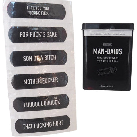 Classy Cards Creative Personal Care Man-Daids Bandages