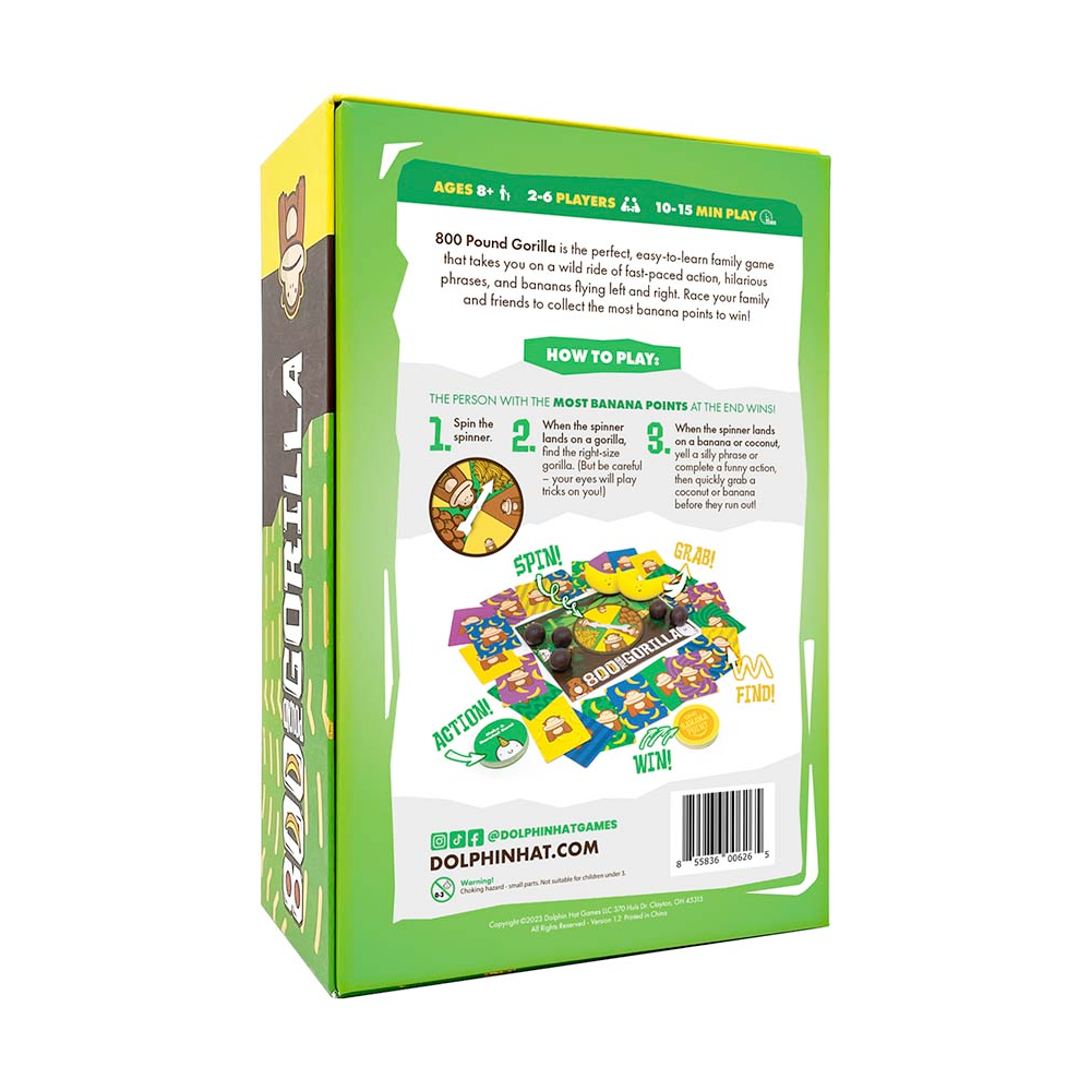 Dolphin Hat Games Games 800 Pound Gorilla Game - 10-15 min play time