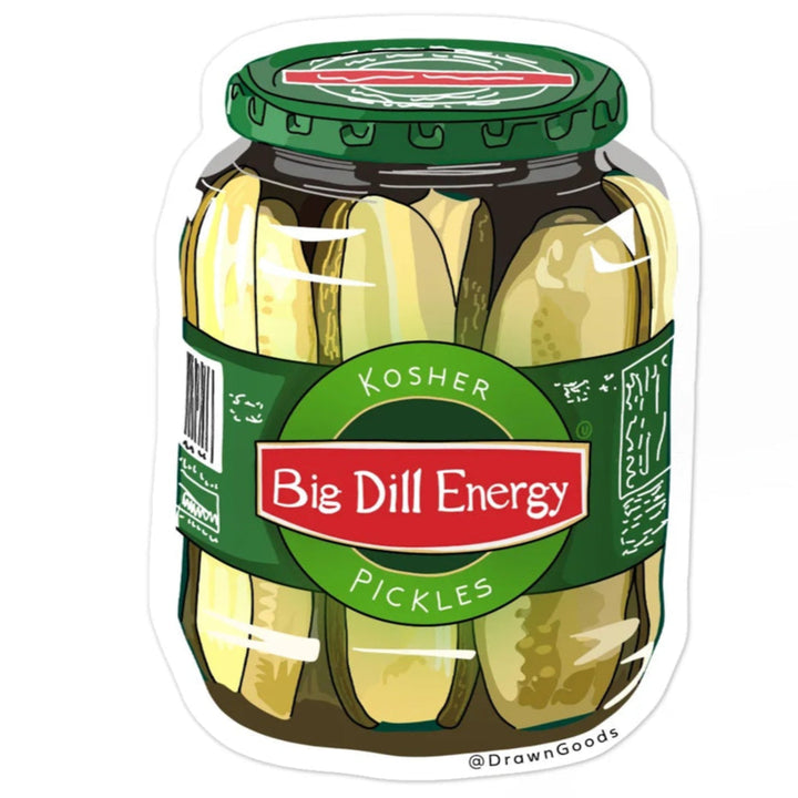 Drawn Goods Magnets & Stickers Big Dill Energy