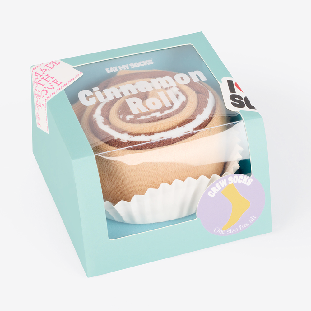 Eat My Socks Socks & Tees Cinnamon Roll Eat My Socks Breakfast