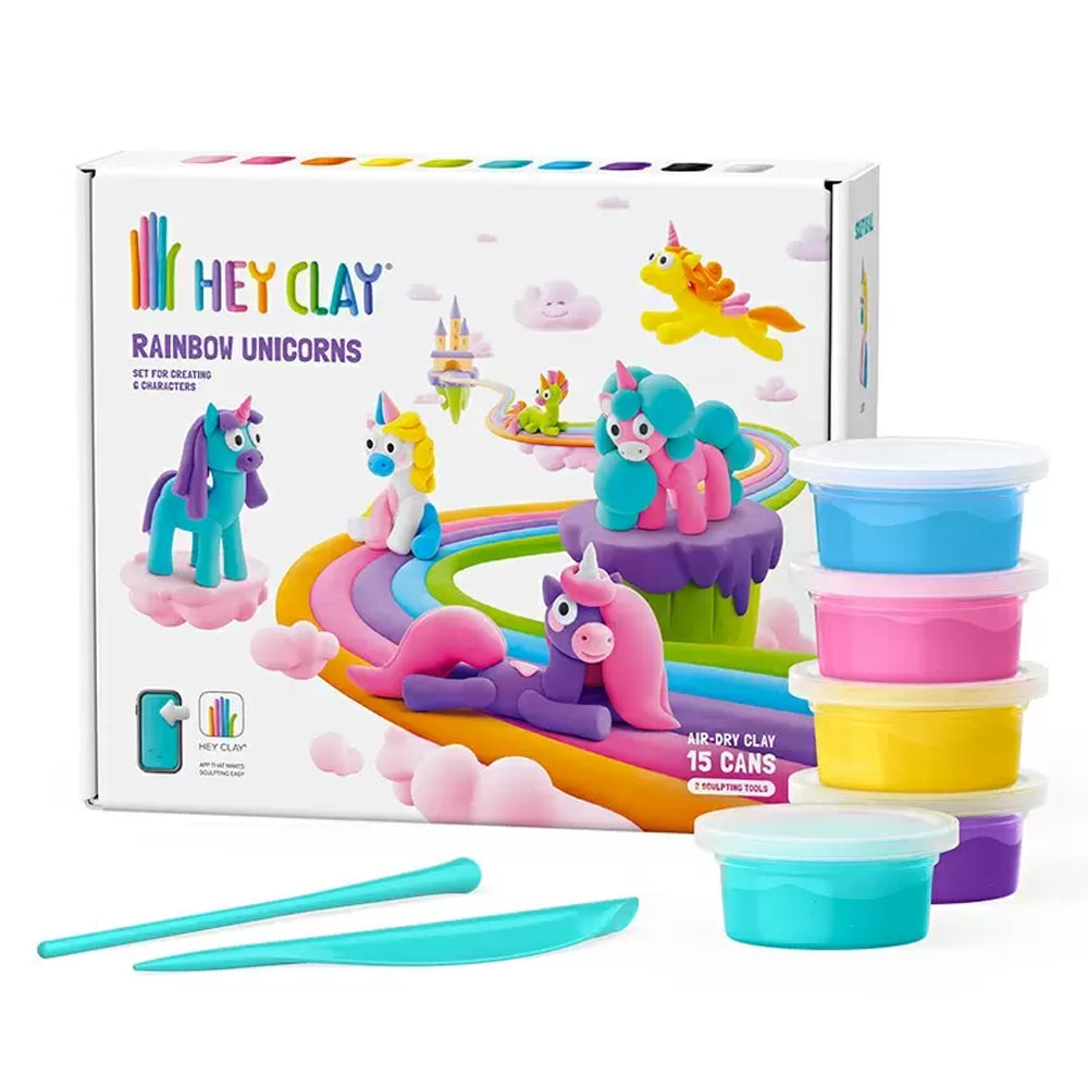 Fat Brain Arts & Crafts Hey Clay Rainbow Unicorns