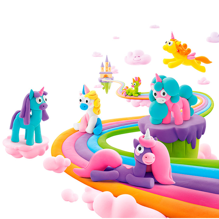 Fat Brain Arts & Crafts Hey Clay Rainbow Unicorns