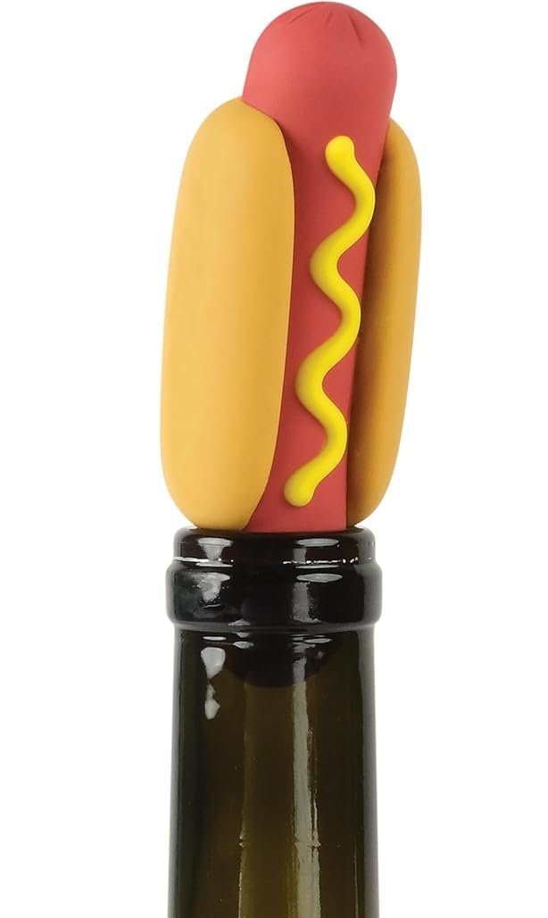 Fred & Friends Kitchen & Table Wine Wiener Bottle Stopper