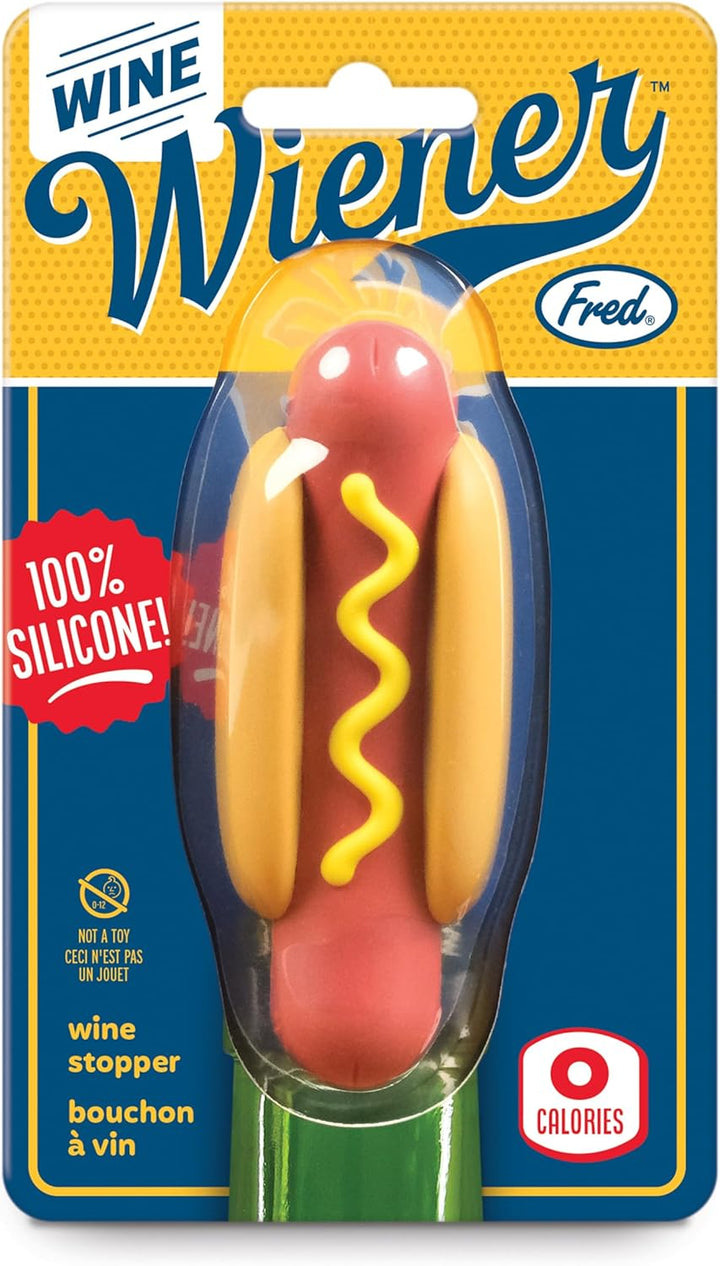 Fred & Friends Kitchen & Table Wine Wiener Bottle Stopper