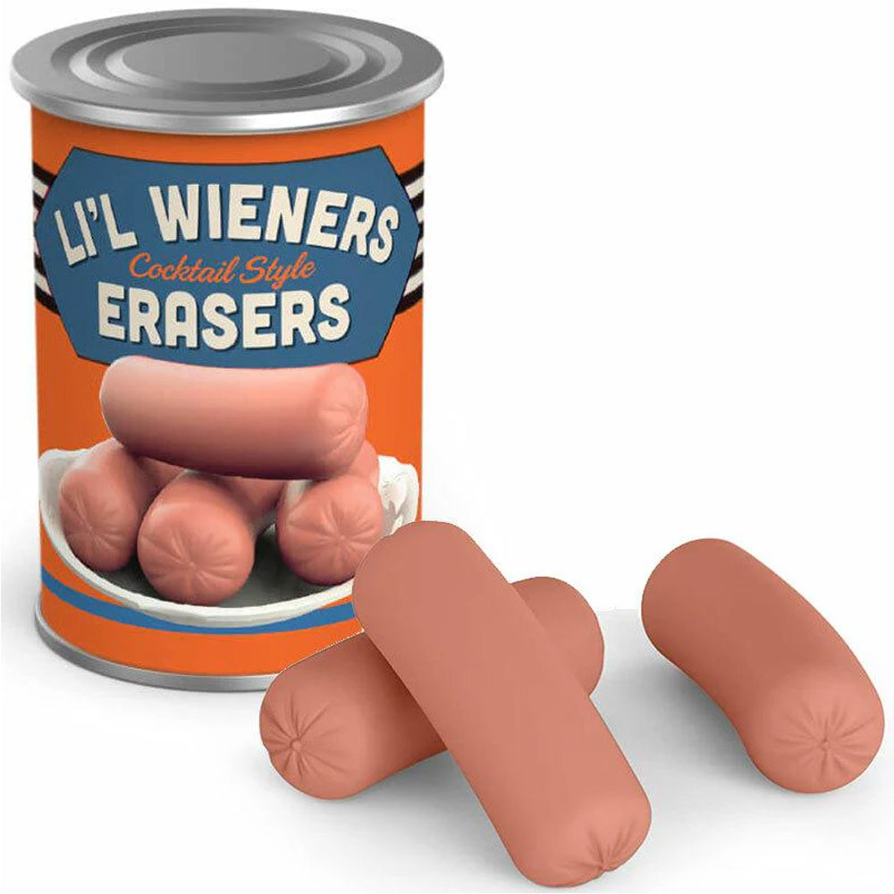 Fred & Friends Office Goods Cocktail Wiener Erasers (Jar of 5)