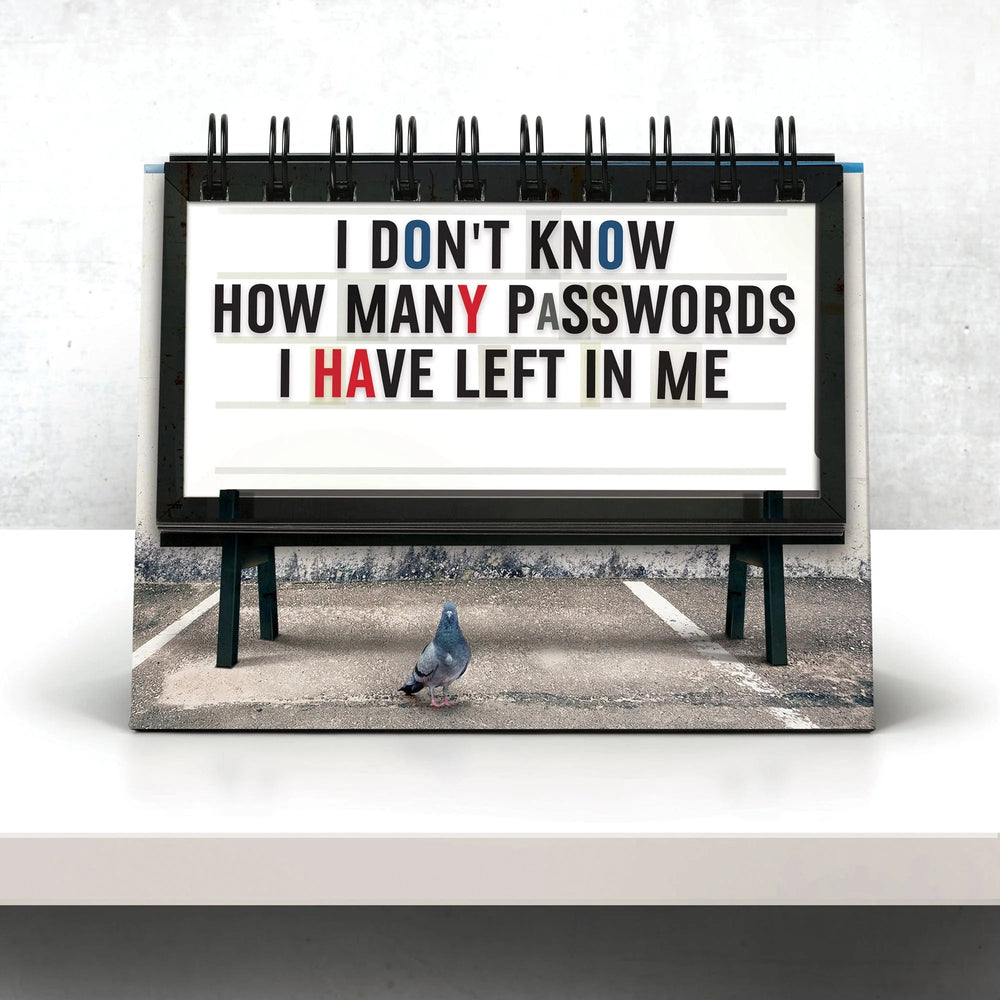 Fred & Friends Office Goods Daily Marquee - Desk Flipchart
