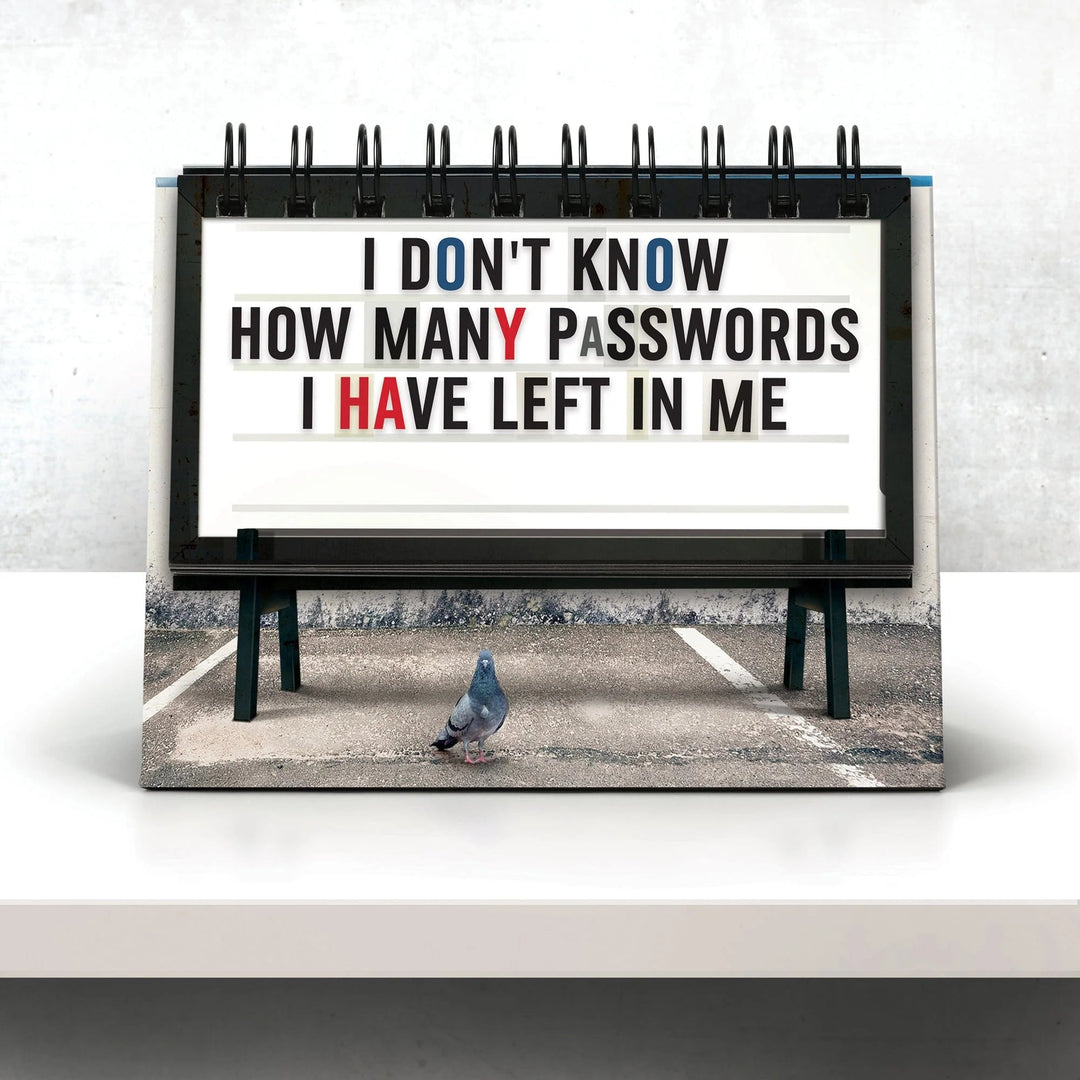 Fred & Friends Office Goods Daily Marquee - Desk Flipchart
