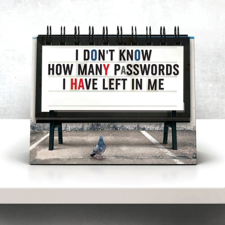 Fred & Friends Office Goods Daily Marquee - Desk Flipchart