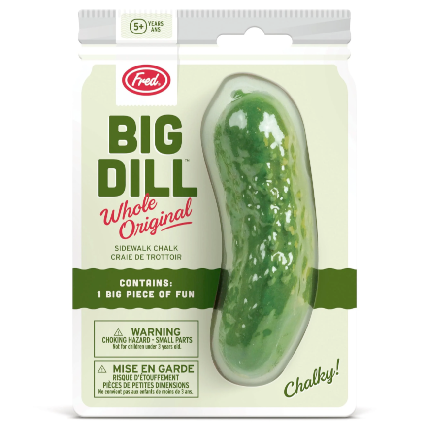 Fred & Friends Toy Outdoor Fun Big Dill (Sidewalk Chalk)