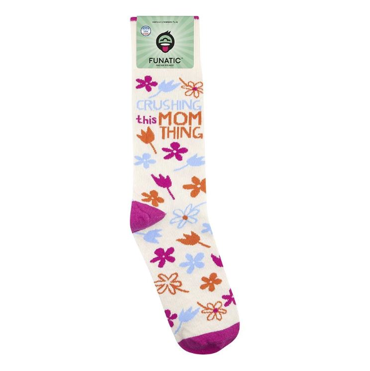 FUNATIC Socks & Tees Crushing this Mom thing SOCKS