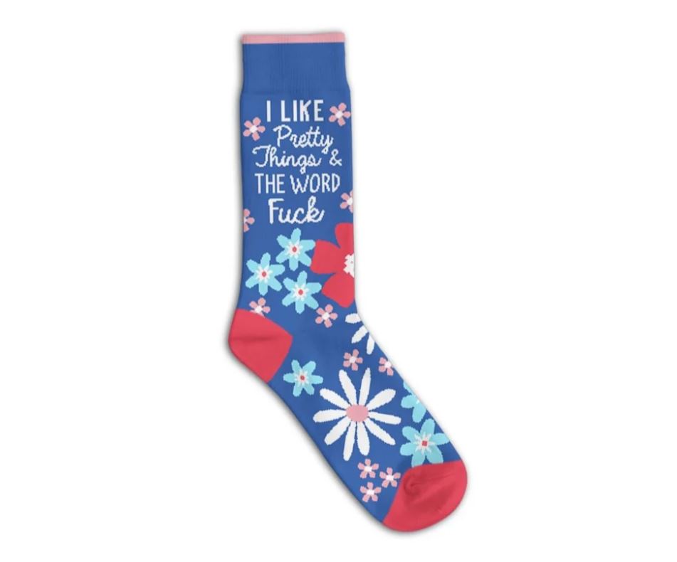 FUNATIC Socks & Tees I Like Pretty Things and the Word Fuck Socks