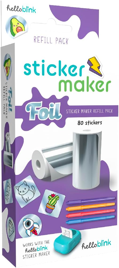 Gamewright Arts & Crafts Foil Refill Pack Hello Blink - Sticker