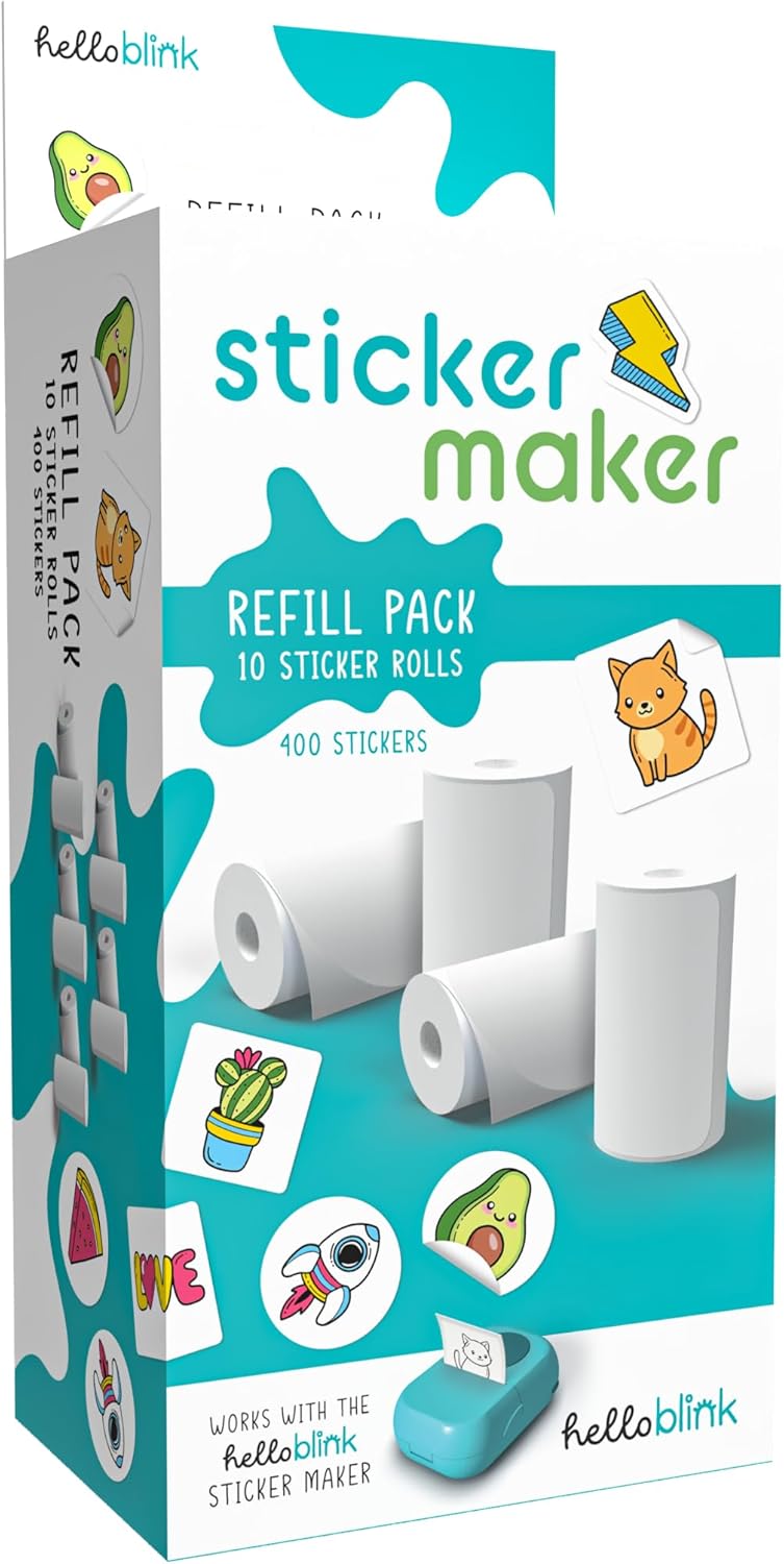 Gamewright Arts & Crafts White Refill Pack Hello Blink - Sticker