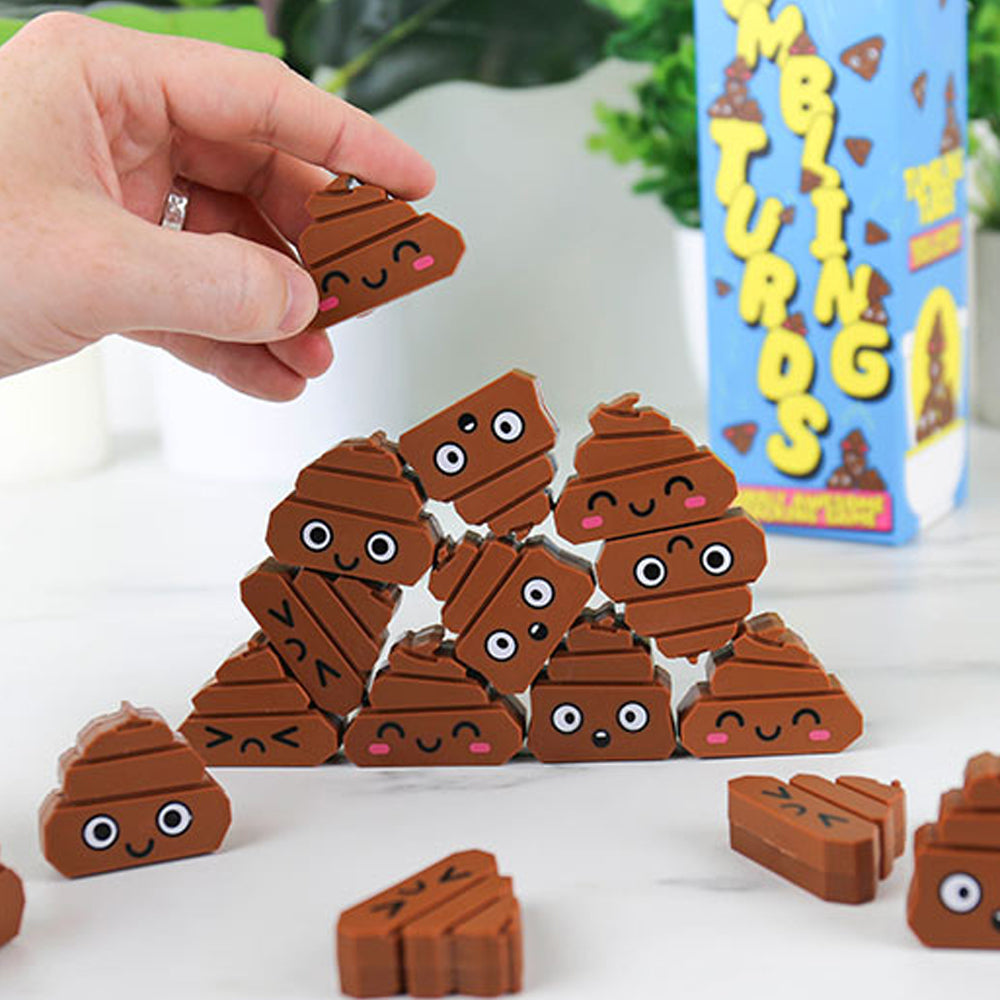 Gift Republic Games Tumbling Turds Stacking Game